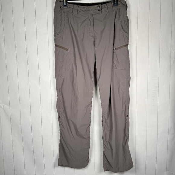 Exofficio Gray 100% Nylon Cargo Pants Outdoor Hiking Camping Fishing Women’s 8 - Picture 1 of 11